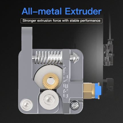 Creality All Metal Silver Block Bowden Extruder Kit for Ender-3 / Ender-3 Pro / Ender-3 V2 / CR-10 Pro V2 3D Printer-garmade.com