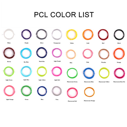 5m 1.75mm Low Temperature PCL Cable 3D Printing Pen Consumables(Fluorescent Rose Red)-garmade.com