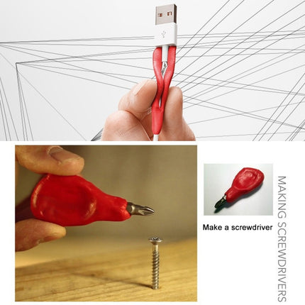 5m 1.75mm Low Temperature PCL Cable 3D Printing Pen Consumables(Light Red)-garmade.com