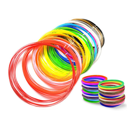 10m 1.75mm Normal Temperature PLA Cable 3D Printing Pen Consumables(Fluorescent Rose Red)-garmade.com