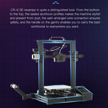 CREALITY CR-6 SE 350W Intelligent Leveling-free DIY 3D Printer, Print Size : 23.5 x 23.5 x 25cm, EU Plug-garmade.com