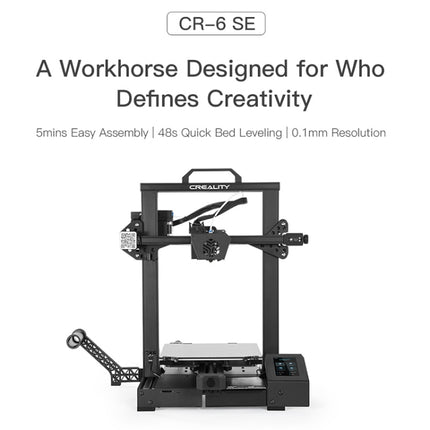 CREALITY CR-6 SE 350W Intelligent Leveling-free DIY 3D Printer, Print Size : 23.5 x 23.5 x 25cm, AU Plug-garmade.com