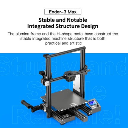 CREALITY Ender-3 Max Smart Sensor Dual Cooling Fans DIY 3D Printer, Print Size : 30 x 30 x 34cm, EU Plug-garmade.com