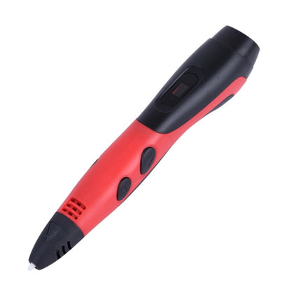 Gen 6th ABS / PLA Filament Kids DIY Drawing 3D Printing Pen with LCD Display(Red+Black)-garmade.com