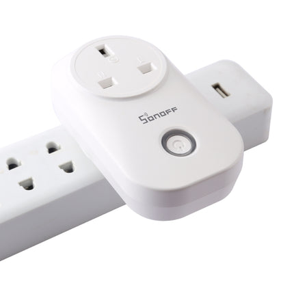 Sonoff S20-UK WiFi Smart Power Plug Socket Wireless Remote Control Timer Power Switch, Compatible with Alexa and Google Home, Support iOS and Android, UK Plug-garmade.com