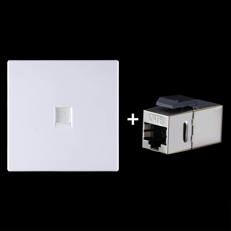 Pass Through Module CAT.6 Shielded Pass-through Network Module, Single Port Panel + Shield ...