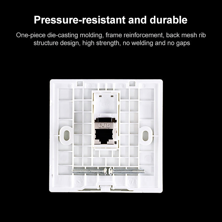 Pass Through Module CAT.6 Shielded Pass-through Network Module, Dual Ports Panel + Shielde ...