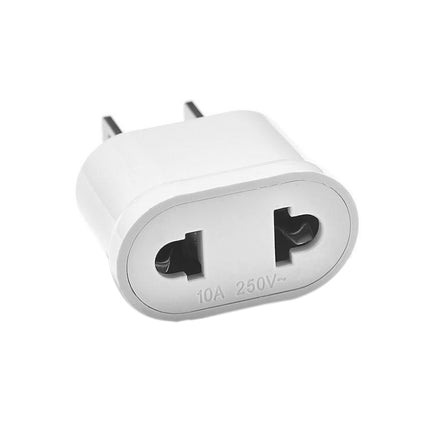 US & EU to US Plug AC Wall Universal Travel Power Socket Plug Adaptor, AC 250V (White)-garmade.com