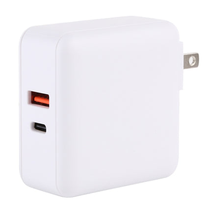 PD65W-A6 PD 65W 90 Degrees Foldable Pin Portable Multi-function USB Quick Charger, US Plug(White)-garmade.com