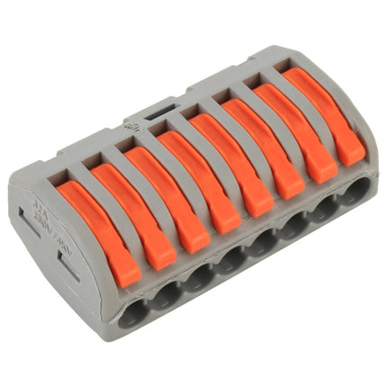 10 PCS 8 Port PCT Series Architectural Wiring Connector LED Lamp Conductor Distributor Junction Box Wire Joint-garmade.com