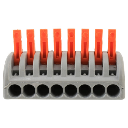 10 PCS 8 Port PCT Series Architectural Wiring Connector LED Lamp Conductor Distributor Junction Box Wire Joint-garmade.com