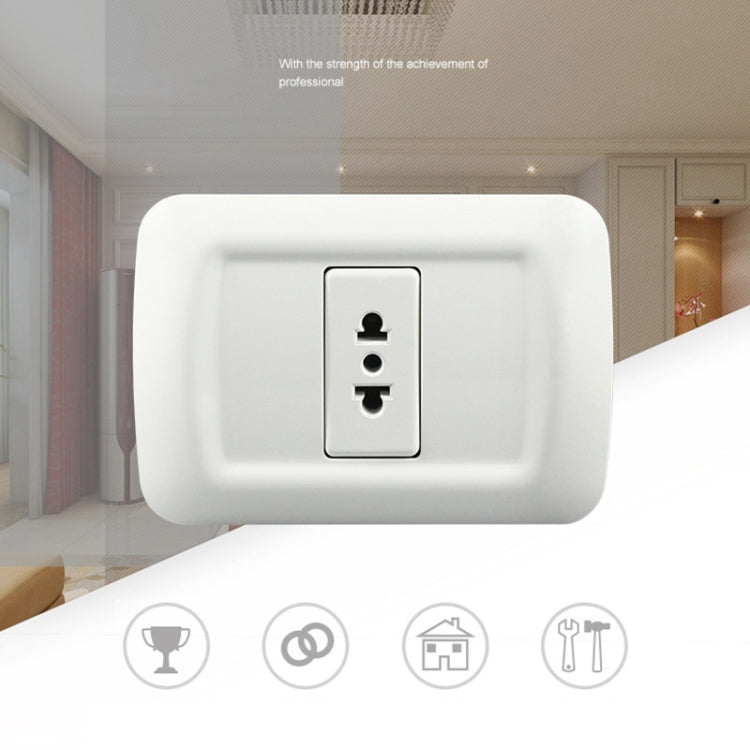 Circular Inner Wall Socket Round Flat Single Connection Ambipolar Wall-mounted Socket – Garmade