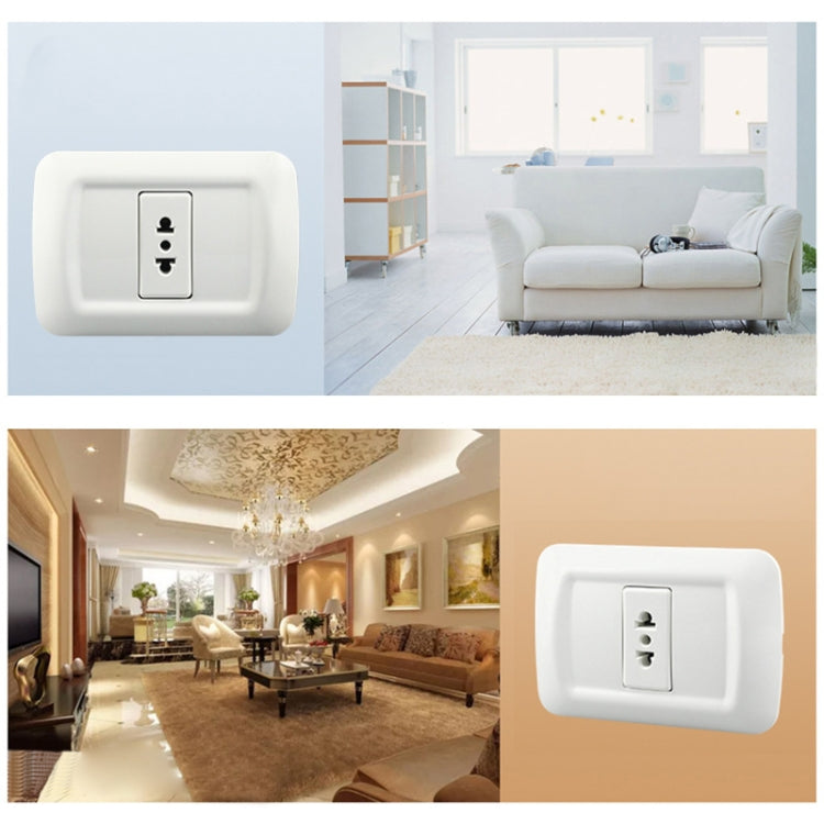 Circular Inner Wall Socket Round Flat Single Connection Ambipolar Wall-mounted Socket – Garmade