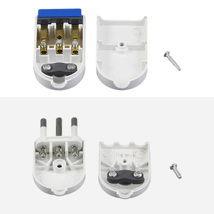 Italian Standard Three Round Pin Detachable Male Plug + 3-hole Female Socket-garmade.com