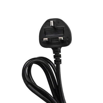 Charging Plug-in Wiring Board Creative Rotary Towline Board 13A Deformed Socket with USB, UK Plug, 3-Bit Socket(Black)-garmade.com