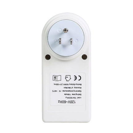 AC 120V Smart Home Plug-in LCD Display Clock Summer Time Function 12/24 Hours Changeable Timer Switch Socket, US Plug-garmade.com