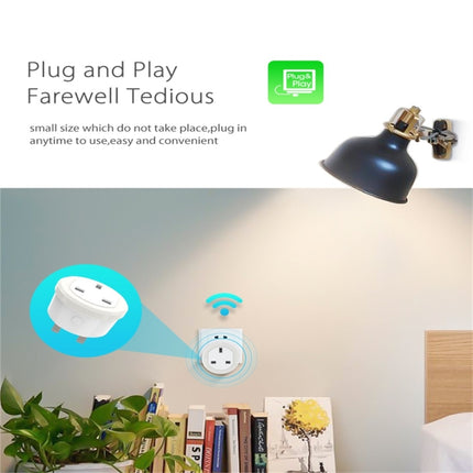 NEO NAS-WR03W WiFi UK Smart Power Plug,with Remote Control Appliance Power ON/OFF via App & Timing function-garmade.com