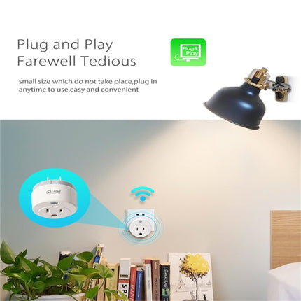 NEO NAS-WR02W WiFi US Smart Power Plug,with Remote Control Appliance Power ON/OFF via App & Timing function-garmade.com