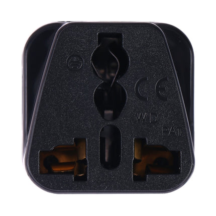Portable Universal Socket to UK Plug Power Adapter Travel Charger (Black)-garmade.com