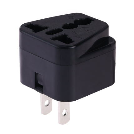 Portable Universal Socket to US Plug Power Adapter Travel Charger (Black)-garmade.com