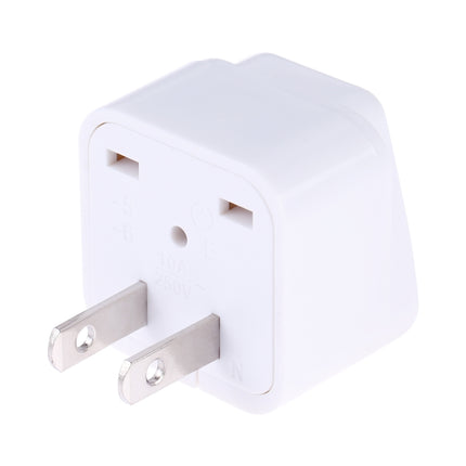 Portable Universal Socket to US Plug Power Adapter Travel Charger (White)-garmade.com