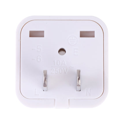 Portable Universal Socket to US Plug Power Adapter Travel Charger (White)-garmade.com