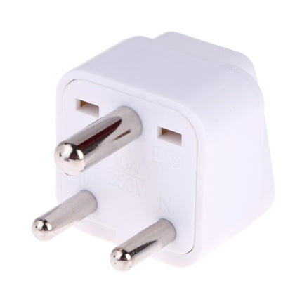 Portable Universal Socket to (Small) South Africa Plug Power Adapter Travel Charger (White)-garmade.com