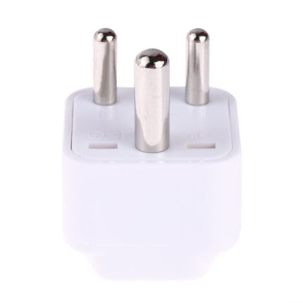 Portable Universal Socket to (Small) South Africa Plug Power Adapter Travel Charger (White)-garmade.com