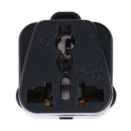 Portable Universal Socket to (Large) South Africa Plug Power Adapter Travel Charger (Black)-garmade.com
