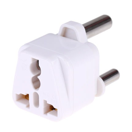 Portable Universal Socket to (Large) South Africa Plug Power Adapter Travel Charger (White)-garmade.com