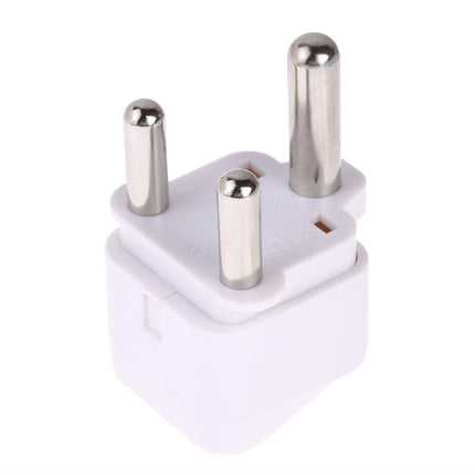 Portable Universal Socket to (Large) South Africa Plug Power Adapter Travel Charger (White)-garmade.com