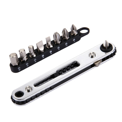 RGH-9A 9 in 1 Thin Ratchet Wrench Set (Straight)-garmade.com