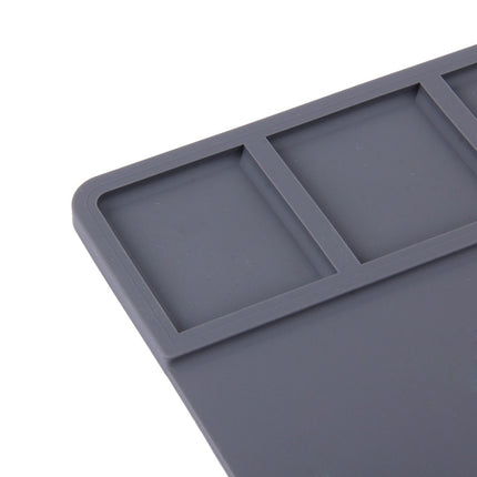 Maintenance Platform High Temperature Heat-resistant Repair Insulation Pad Silicone Mats, Size: 49.5cm x 34.7cm(Grey)-garmade.com