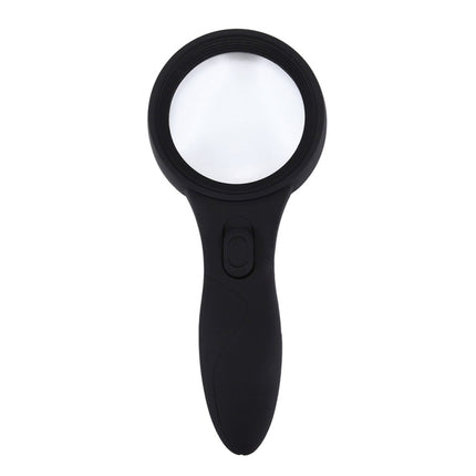 600559 4X Visual Magnifier with LED Light for Tablet & Mobile Phone Repair / Aid / Seniors, with Currency Detecting Function(Black)-garmade.com