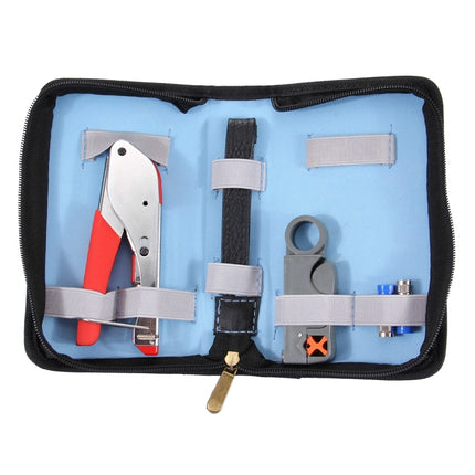 WLXY 518A Crimping Pliers Wire Stripper Repair Hand Tool Set for RG59 / RG6 Coaxial Cable-garmade.com