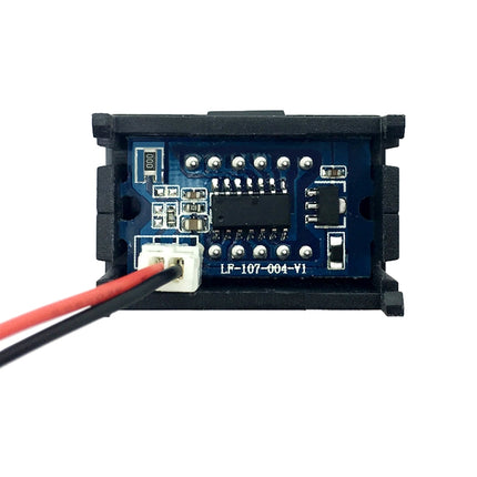 10 PCS 0.36 inch 2 Wires Digital Voltage Meter with Shell, Color Light Display, Measure Voltage: DC 2.5-30V (Red)-garmade.com