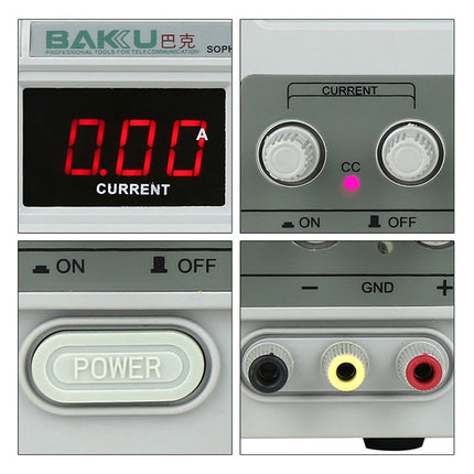 BAKU BK-305D 220V Switching Multi-Function Variable DC LED Uninterrupted Power Supply Repair Voltmeter Ammeter for Mobile Phone / Laptop-garmade.com