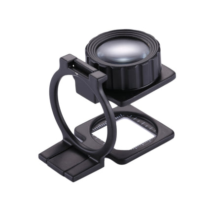 20X Foldable Metal Dual Lens Magnifier, Black Paint Desk Table Mount Magnifier-garmade.com