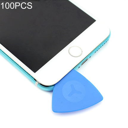 100 PCS JIAFA P8818 Plastic Phone Repair Triangle Opening Picks(Blue)-garmade.com