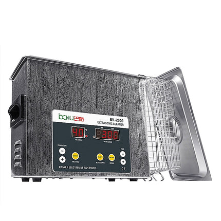 BAKU BK-2000 120W 3.36L LCD Display Heating Ultrasonic Cleaner with Basket, AC 110V, US Plug-garmade.com