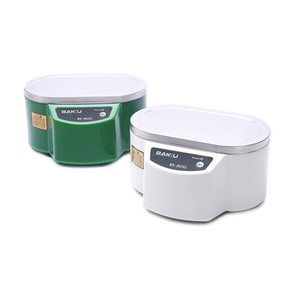 BAKU BK-9030 30W 0.8L LCD Display Ultrasonic Cleaner, AC 220V, EU Plug(Green)-garmade.com