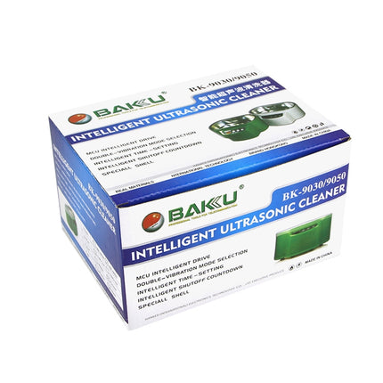 BAKU BK-9050 30W / 50W Adjustable 0.6L LCD Display Ultrasonic Cleaner, AC 110V(Green)-garmade.com