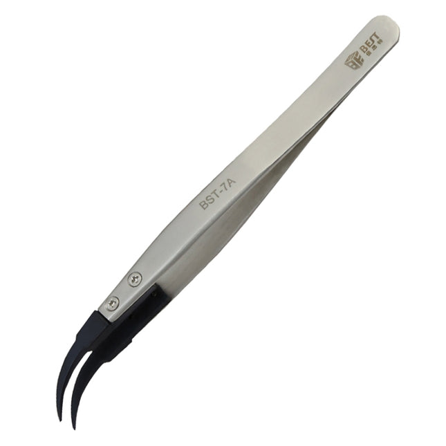 BEST BST-7A Curved Head Tweezers for Mobile Phone / Computer Repair-garmade.com