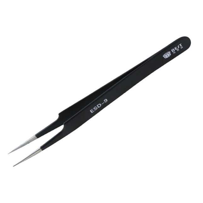 BEST BST-09 Precision Anti-static ESD Stainless Steel Tweezers-garmade.com