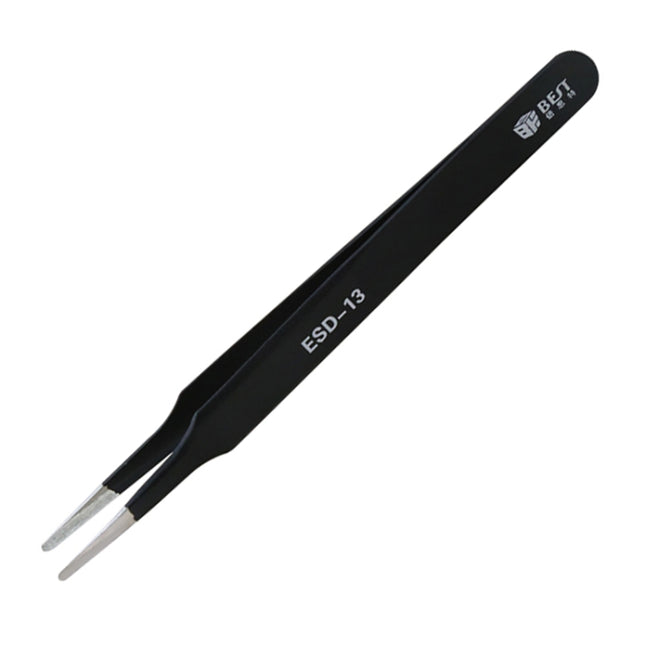 BEST BST-13 Precision Anti-static ESD Stainless Steel Tweezers-garmade.com