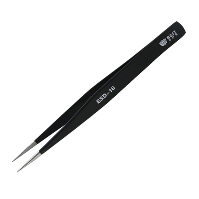 BEST BST-16 Precision Anti-static ESD Stainless Steel Tweezers-garmade.com