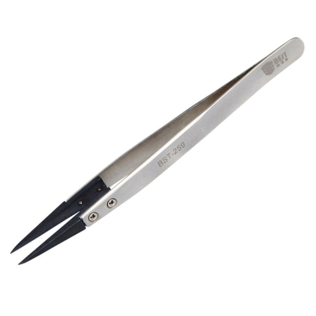 BEST BST-259 Stainless Steel Snti Static Tweezer-garmade.com