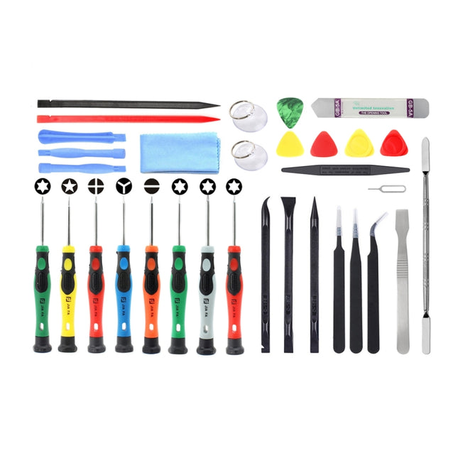 JF-8136 32 in 1 Multi-model Available Metal + Plastic Disassemble Repair Tool Kit-garmade.com
