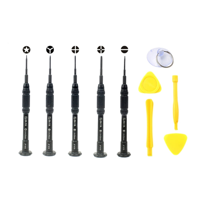 JF-8139 10 in 1 Metal + Plastic iPhone Dedicated Disassemble Repair Tool Kit-garmade.com