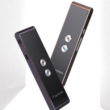 T8 Handheld Pocket Smart Voice Translator Real Time Speech Translation Translator with Dual Mic, Support 33 Languages(Gold)-garmade.com